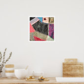 アンティークビクトリアン熱狂するキルト ポスター (キッチン)