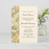アンティークビクトリアン花フローラブライダルシャワー 招待状 (スタンド正面)