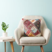 アンティークビクトリアン – エラ熱狂するキルトスクエア クッション (椅子)