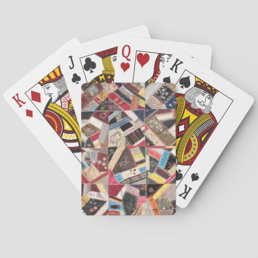 アンティークビクトリアン – エラ熱狂するキルト トランプ (裏面)