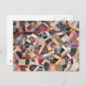 アンティークビクトリアン – エラ熱狂するキルト ポストカード (正面/裏面)