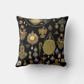 アンティークビクトリアン、新しい、デコジュエリー クッション (裏面)