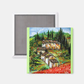 アンティークビ素朴レッジイントスカーナ マグネット (正面/裏面)