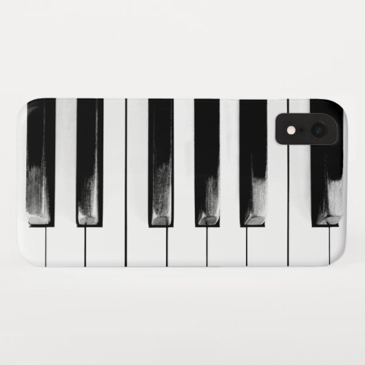 アンティークピアノ鍵キーボード Case-Mate iPhoneケース (裏面(横))