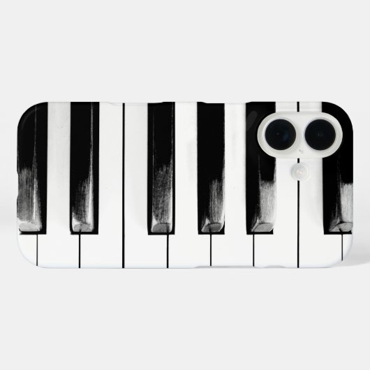 アンティークピアノ鍵キーボード Case-Mate iPhoneケース (裏面 (横))