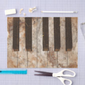 アンティークピアノ鍵ミュージシャンデクページティッシュペーパー 薄葉紙 (クラフト)