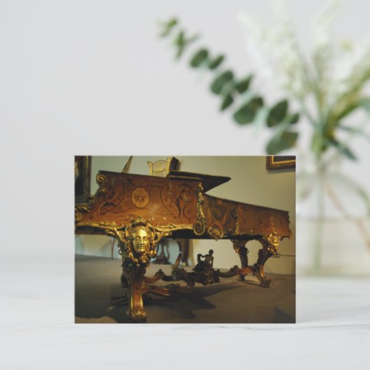 アンティークピアノ ポストカード (スタンド正面)