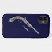 アンティークピストル パーソナル ブルー iPhone 5 カバー (裏面(横))