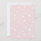 アンティークピンクホットチョコレートクッキー誕生日パーティー 招待状 (裏面)