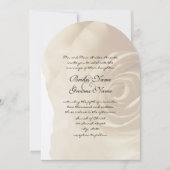 アンティークピンクローズ結婚式招待状 招待状 (正面)