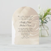 アンティークピンクローズ結婚式招待状 招待状 (スタンド正面)