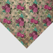 アンティークピンクローズ 薄葉紙 (詳細)