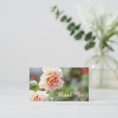 アンティークピンクローゼスフローラサンキューバラガーデン 名刺 (スタンド正面)