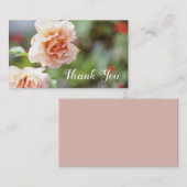 アンティークピンクローゼスフローラサンキューバラガーデン 名刺 (正面/裏面)
