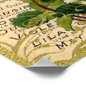 アンティークピンクローゼズフラフューム ポスター (角)