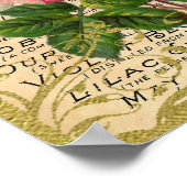 アンティークピンクローゼズフラフューム ポスター (角)