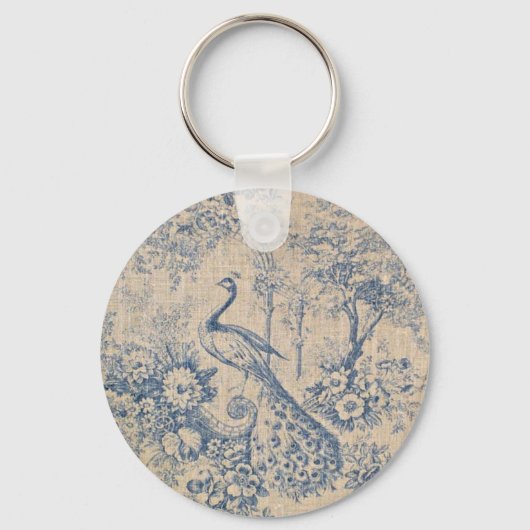 アンティークピーコックトワール キーホルダー (正面)