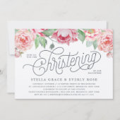 アンティークピーニーツイン《キリスト教》洗礼式や命名式招待状 招待状 (正面)