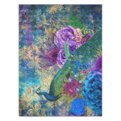 アンティークピ図解入りの、写真付きのーコック&フラワーグランジズ テーブルクロス (正面)