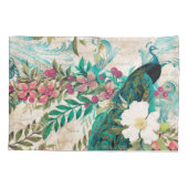 アンティークピ図解入りの、写真付きのーコック&フラワーグランジズ 枕カバー (裏面)