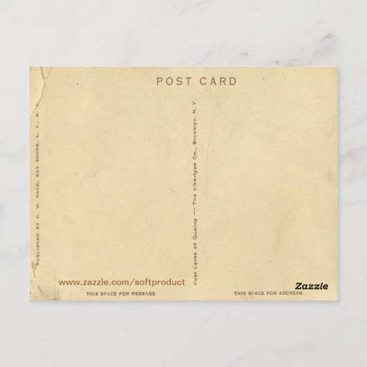 アンティークファイアアイランドニューヨークポストカード ポストカード (裏面)