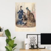 アンティークファッションプレートからのポスター – Heloise Leloir ポスター (ホームオフィス)