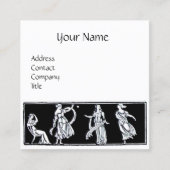 アンティークファッション/ヴィンテージブティックモノグラム スクエア名刺 (正面)