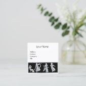 アンティークファッション/ヴィンテージブティックモノグラム スクエア名刺 (スタンド正面)