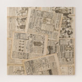 アンティークファッション：新聞広告のページ ジグソーパズル (横)