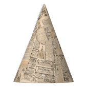 アンティークファッション：新聞広告のページ パーティーハット (左)