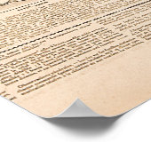 アンティークファッション：新聞広告のページ ポスター (角)