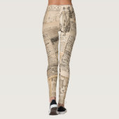 アンティークファッション：新聞広告のページ レギンス (裏面)