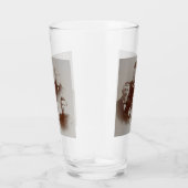 アンティークファミリーコラージュフォトB&Wイメージ タンブラーグラス (右)