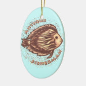 アンティークフィッシャーマンカスタムオーナメント セラミックオーナメント (左)