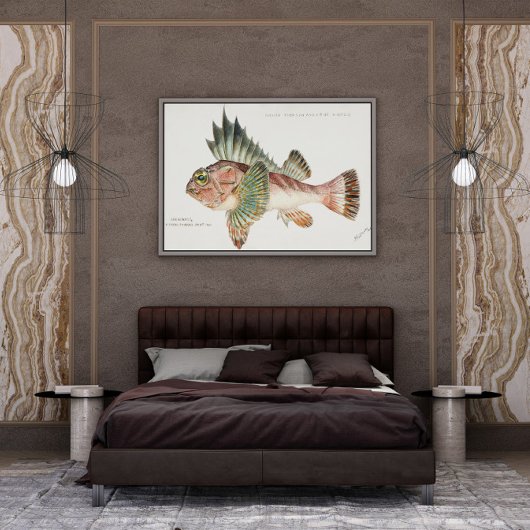 アンティークフィッシュネオセバステススコパエノイデス1808 ポスター