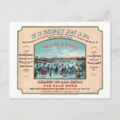 アンティークフィラデルフィアのスケートストア広告 ポストカード (正面)