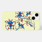 アンティークフィレンチンフローラモチフズモノグラム、クリーム Case-Mate iPhoneケース (裏面 (横))