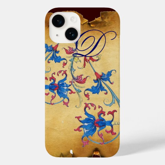 アンティークフィレンチンフローラモチフモノグラム Case-Mate iPhoneケース (裏面)