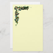 アンティークフィレンチンフローラモチーフ 便箋 (正面/裏面)