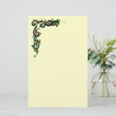 アンティークフィレンチンフローラモチーフ 便箋 (スタンド正面)