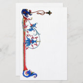 アンティークフィレンチンフローラモチーフ 便箋 (正面/裏面)