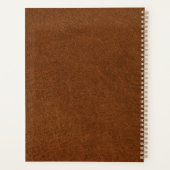 アンティークフェイクレザー&金ゴールドモノグラムスクール事務所 プランナー手帳 (裏面)