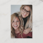 アンティークフェイク金ゴールドシザースタイリスト 名刺 (裏面)