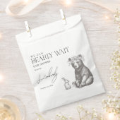 アンティークフォレスト我々は赤ちゃんシャワーを待つことができる フェイバーバッグ (クリップ留めされた状態)