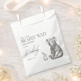 アンティークフォレスト我々は赤ちゃんシャワーを待つことができる フェイバーバッグ