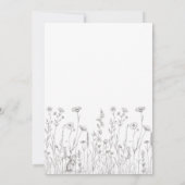 アンティークフォレスト我々は赤ちゃんシャワーを待つことができる 招待状 (裏面)