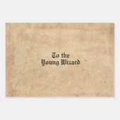 アンティークフォント付き魔法 ラッピングペーパーシート (正面)