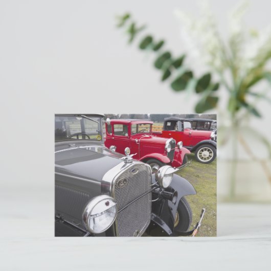 アンティークフォード自動車 ポストカード (スタンド正面)
