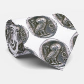 アンティークフクロウギリシャコイン ネクタイ (ロール)