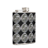 アンティークフクロウ銀 フラスク (右)